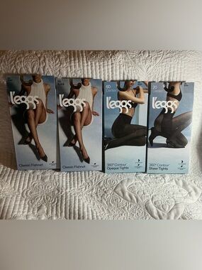 Leggs Black Hosiery Pack (4)